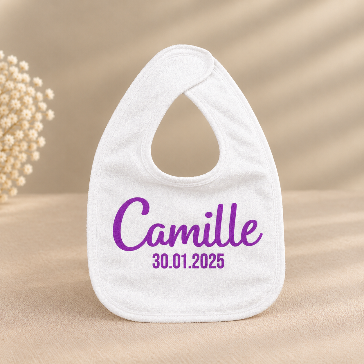 Gepersonaliseerd slabbetje Camille